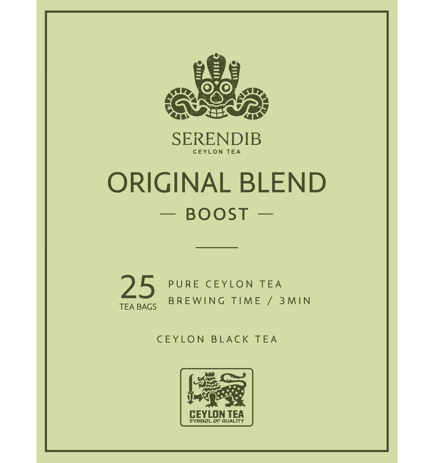 SERENDIB ORIGINAL BLEND PURE CEYLON TEA - BOOST -