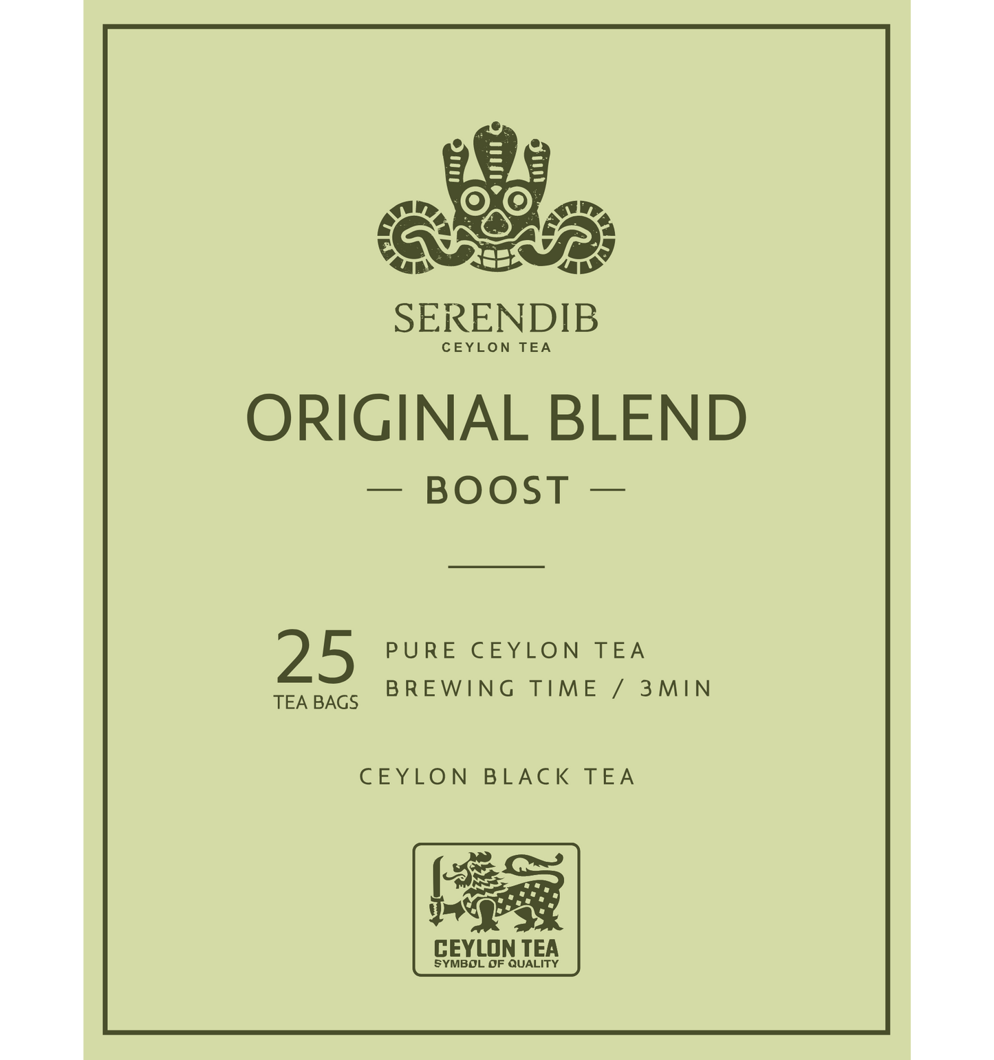SERENDIB ORIGINAL BLEND PURE CEYLON TEA  - BOOST -